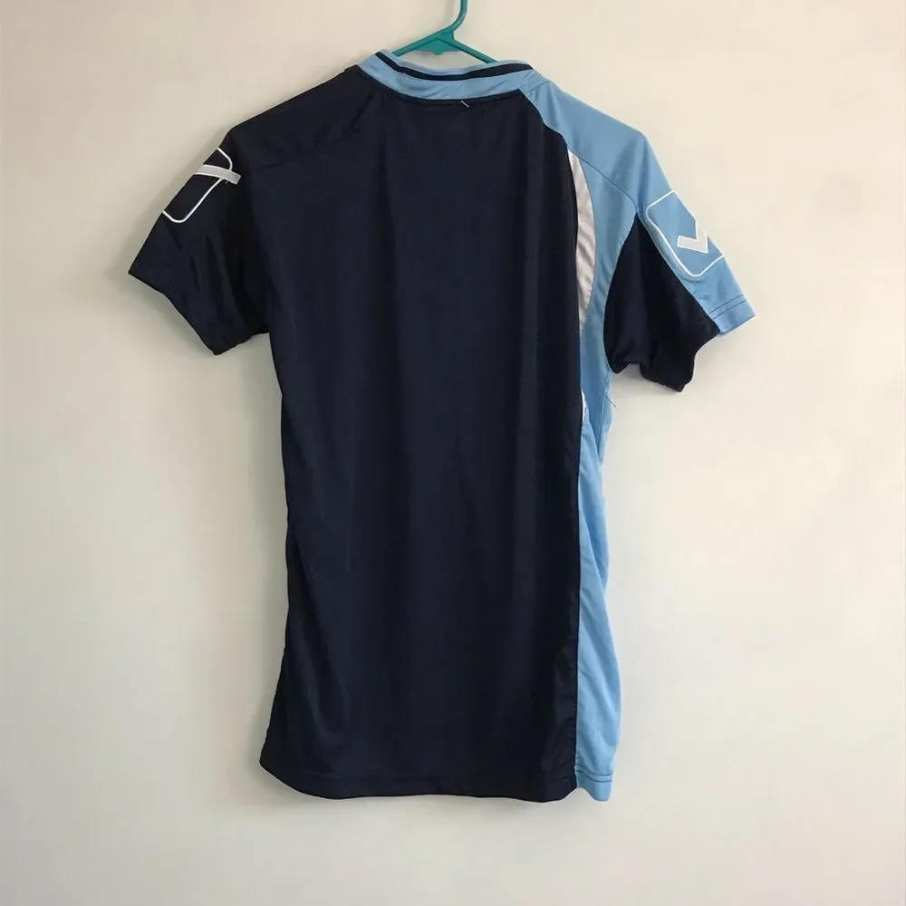 NWT Givova Sz Medium Mens Soccer Jersey Navy Blue Shirt Tee Tshirt V Neck